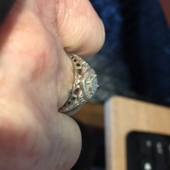 Genuine Diamond Promise Ring - Picture 3 of 3